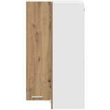 vidaXL viseći ormarić riga umjetnički hrast i bijela 57 x 57 x 100 cm | shoptok.hr
