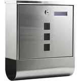 Poštni nabiralnik inox s predalom za časopis V2