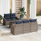  Set sofe s jastukom 6 pcs Siva i mornarsko plava poliratan | shoptok.hr