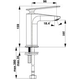Herz Zen u11B baterija za lavabo 00077B crna | Eponuda.com
