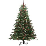vidaXL Umestno božično drevo Zelena 210 cm PVC, kovina in plastika | Shoptok.si