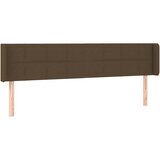  Uzglavlje s ušima tamnosmeđe 163x16x78/88 cm od tkanine | shoptok.hr