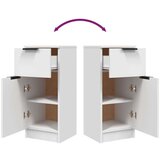  Komode 2 kosa bele 30x30x70 cm konstruiran les, (21073342) | Shoptok.si