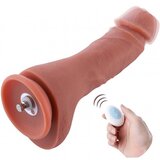 HiSmith HSA72 double layered vibrating silicone dildo 8.7" skin Cene