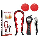 INF 5-v-1 komplet odpiračev, PP in silikon z nerjavečim robom za odpiranje Black+Red, (5000291047) | Shoptok.si