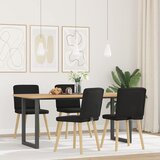 Maison Chic Jedilni stoli - Vzorci stoli 4 kosi črno blago A700, (22031950) | Shoptok.si
