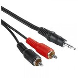 Hama AUX audio kabl 3.5mm na 2xRCA m/m 5m (crni) Cene
