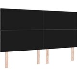  LED glava kreveta S LED lampica Tamno siva 180 cm Poliester | shoptok.hr
