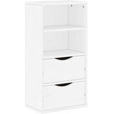  Bočni ormarić s ladicama ODDA bijeli 40x24x79 cm puno drvo bor | shoptok.hr