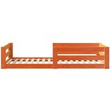 vidaXL Okvir kreveta bez madraca voštano smeđi 75 x 190 cm od borovine | shoptok.hr