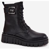 Boto Women's platform ankle boots with decorative detail insulated black Lyrana | Shoptok.si