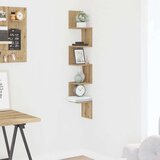 vidaXL Zidna kutna polica Artisan hrast 20x20x127,5 cm izrađeno drvo | shoptok.hr