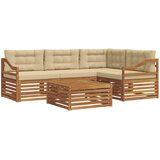  Set vanjskih sofa 5 kom. Prirodna i bež | shoptok.hr