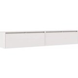 Maison Chic Stenska omarica - Zidna omarica 2 kosa bela 100x30x35 cm trdna borovina iu713, (22062843) Cene