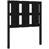  Posteljno vzglavje črno 80,5x4x100 cm trdna borovina, (20646625) | Shoptok.si