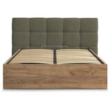 Bobochic Paris Zeleni podstavljeni tapecirani/od iverice bračni krevet s prostorom za odlaganje s podnicom 180x200 cm Kumo – | shoptok.hr