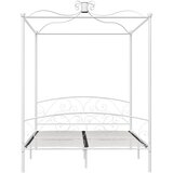  Okvir za krevet s nadstrešnicom bijeli metalni 180 x 200 cm | shoptok.hr