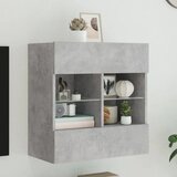 vidaXL TV ormarić s LED svjetlima siva boja betona 58,5x30x60,5 cm | shoptok.hr