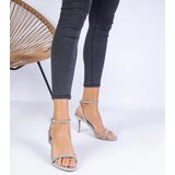 Gemre Silver elegant high-heeled sandals Paleriz | ePonuda.com