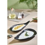 Hermia Set servisnih tanjira, 2 komada, Crni | Eponuda.com