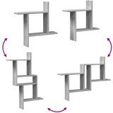 vidaXL Zidne police 2 kom boja hrasta 50x12x50 cm konstruirano drvo | shoptok.hr