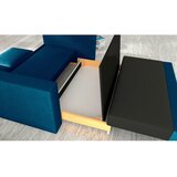 ELTAP Plava baršunasti sklopiva/s prostorom za odlaganje sofa 151 cm Wave – | shoptok.hr