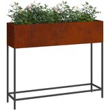  Povišeni Vrtni Planter Rđa 100 x 26 x 82 cm | shoptok.hr