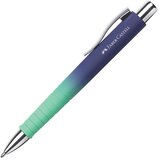 Olovka KEMIJSKA GUMIRANA POLY BALL FLOW FABER CASTELL 241132 TIRKIZNO-PLAVA | Shoptok.si