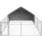  Vanjska kućica za pse sa stazom 6x3x1,9 m pocinčani čelik | Shoptok.si