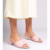 Gemre Pink low-heeled mules Launay | shoptok.hr