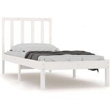  Posteljni okvir bel iz trdne borovine 90x200 cm, (20684584) | Shoptok.si