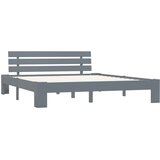 The Living Store Posteljni okvir siv iz trdne borovine 180x200 cm - Posteljni Okvir, (21531454) | Shoptok.si