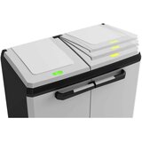 Keter ormarić za reciklažu Split Premium sivo-crni 92 cm | shoptok.hr