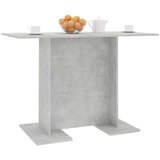  Blagovaonski stol siva boja betona 110 x 60 x 75 cm od iverice | shoptok.hr