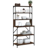  Pekarski stalak sa 6 razina Smeđi hrast 90x40x180 cm drveni | shoptok.hr