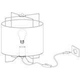 Eglo 43293 - Stona lampa BRIDEKIRK 1xE27/40W/230V | Eponuda.com