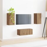  Set TV komoda 2 pcs Umjetnički hrast Konstruirano drvo | shoptok.hr