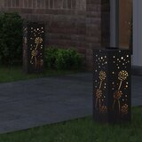  Solarna LED svjetlost za stazu 2 pcs Crna Hladno valjana čelika | shoptok.hr
