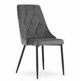 Brandless IMOLA stol - temno siv žamet x 2, (22030550) | Shoptok.si