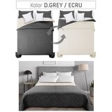 Tutumi Dvostrano prošiveni prekrivač Diamante D.Grey / Ecru | shoptok.hr