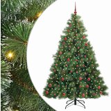  Umjetno božićno drvce s stalakom Zelena 210 cm PE i PVC 130 x 130 x 210 cm | shoptok.hr