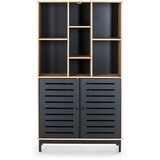 Marckeric komoda za knjige s drvenom konstrukcijom i crnim detaljima Alessia | shoptok.hr