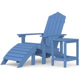  Vrtna stolica Adirondack s osloncem i stolićem HDPE vodenoplava | shoptok.hr