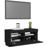 vidaXL TV ormarić s LED svjetlima crni 80x35x40 cm | shoptok.hr