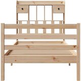 vidaXL Krevet s regalom za knjige bez madraca 75x190 cm borovina | shoptok.hr