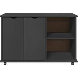  Mobilni ormar Siva 100 x 39 x 65,5 cm Čvrsto borovo drvo | shoptok.hr