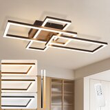 Nettlife LED stropna svetilka za spalnico, črn okvir, 64,3 cm, zatemnljiva z daljinskim upravljalnikom, moderna, zatemnljiva, (22111364) | Shoptok.si