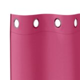 vidaXL Zavjese sa zavjesama 2 pcs Svijetla roza 225 x 140 cm Poliester | shoptok.hr