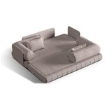 Cosmopolitan Design Sivo-bež sklopiva sofa od bouclé tkanine 206 cm Kemi – | shoptok.hr