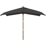  Vrtni suncobran s drvenim stupom antracit 300x300x273 cm | shoptok.hr